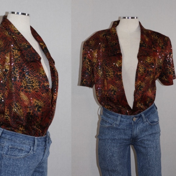Miss Dorby Snakeskin Blouse - Picture 1 of 14